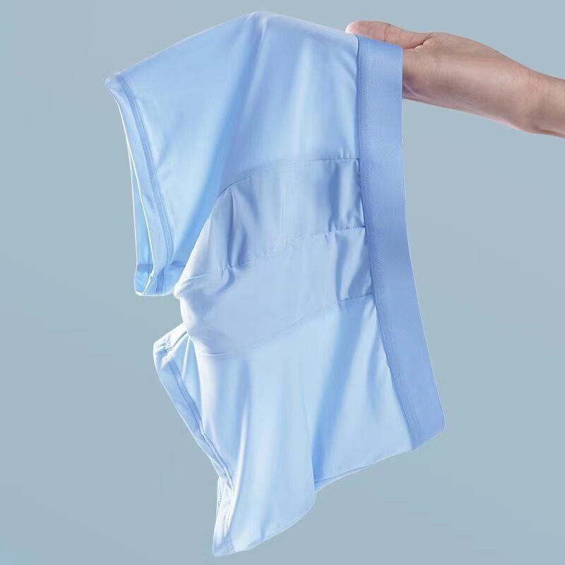 Cross-Border Ice Silk Men's Boxer Briefs Silky Cool Men's Underwear Quick-Drying Men's Underwear Super Elastic Men's Underwear