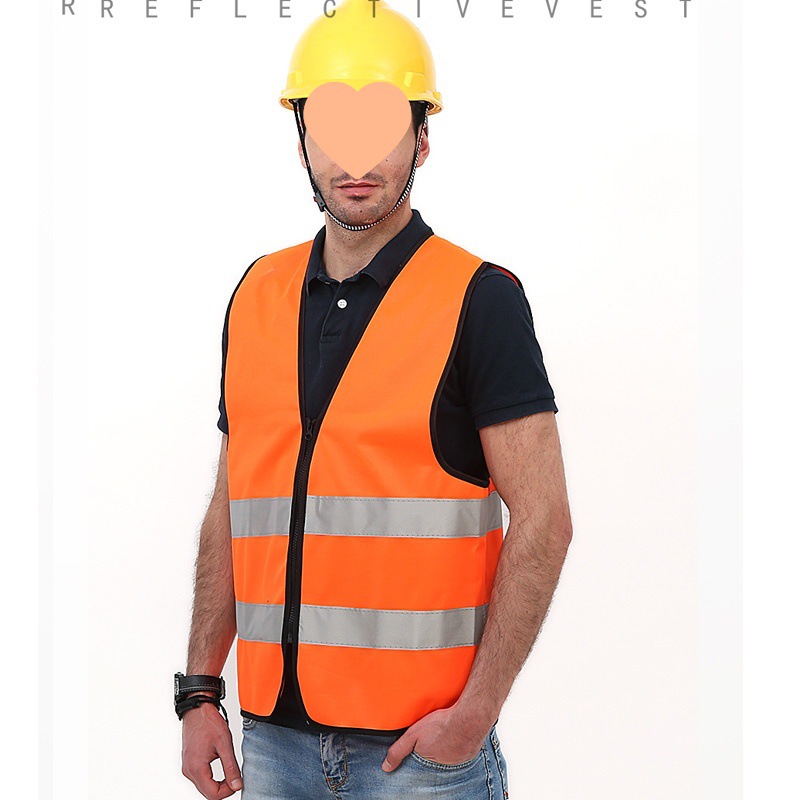chaleco reflectante chaleco de construcción fluorescente sanitario trabajador construcción de seguridad nocturna ropa chaqueta de viaje nocturno fijo