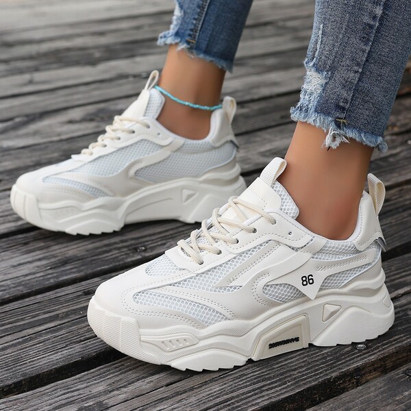 summer breathable fashionable sneakers for leisure platform