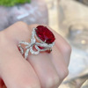 Small design advanced brand retro cute ring, high-quality style, European style, internet celebrity, Birthday gift