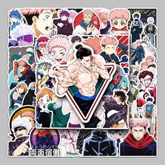 50 pieces of Jujutsu Kaisen cartoon DIY doodle anime laptop travel bag car refrigerator decoration stickers