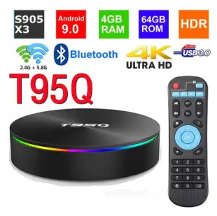 Cross-border new set-top BOX T95Q S905X3 Android 9.0 dual-band WIFI Bluetooth 4K playback TV BOX