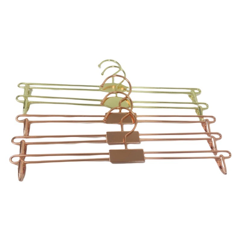Магазин одежды, двухлинейная металлическая вешалка для нижнего белья, крючок для нижнего белья, увеличенный крючок, гальваническая вешалка для бюстгальтера, бесшовный зажим