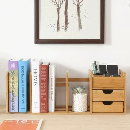 Настольная небольшая книжная полка Простая книжная полка креативная мини-телескопическая столик