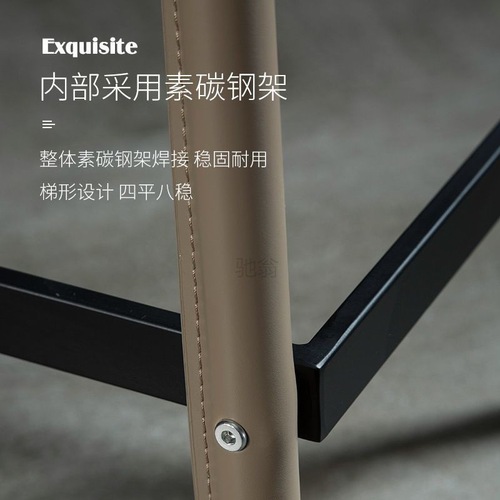 3l designer saddle leather bar chair home creative high stool bar front island dining chair fashionable high-end bar