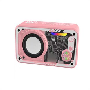 Cross-border v1/v8 transparent mecha small steel cannon creative trendy high-volume high-end stereo Bluetooth speaker
