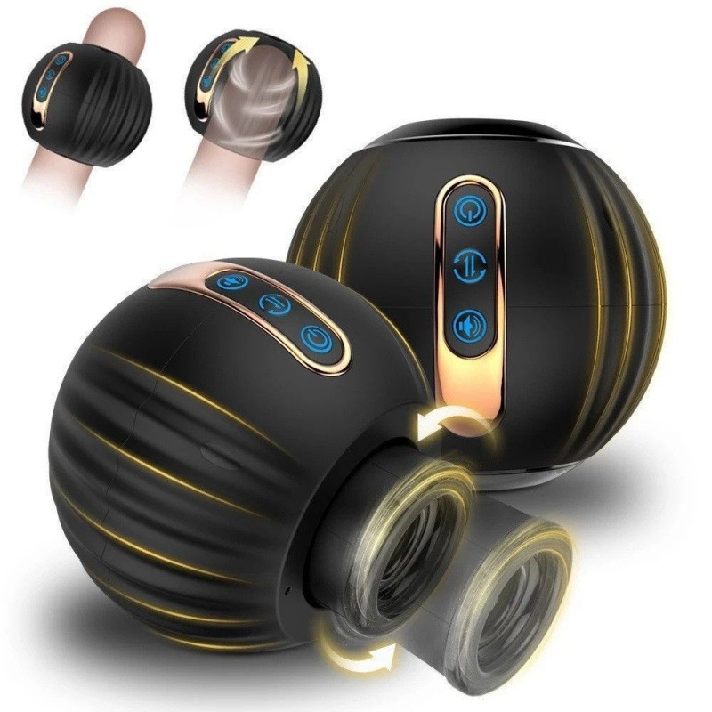 Automatic Telescopic Rotating Male Masturbator Cup with Silicone Sleeve — detail image 1