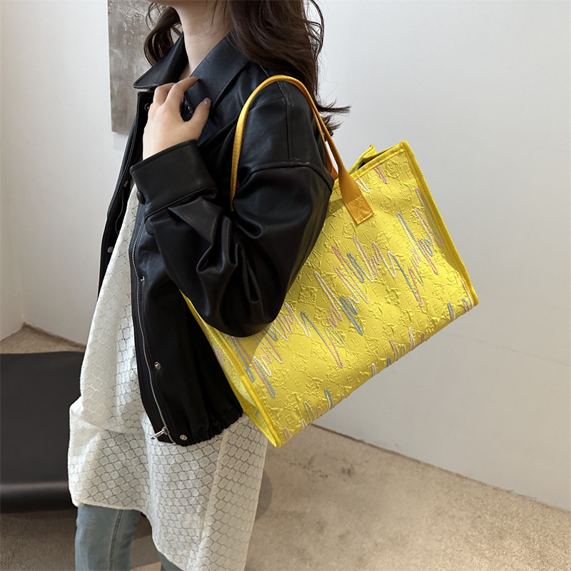 Bolsa de tela de gran capacidad para mujeres 2024 bolsas de compras de mano de dibujos animados japoneses bolsas de viaje bolsas de mamá