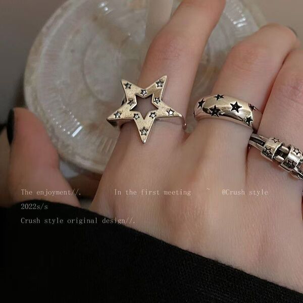Retro one size fashionable elegant small design ring hip-hop style