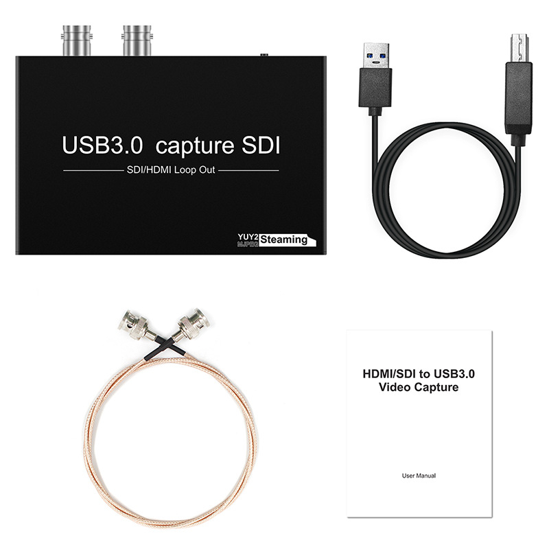 Tarjeta de captura USB3.0 caja de tarjeta de captura de vídeo HDMI SDI Live Conferencia juego médico OBS/PS4