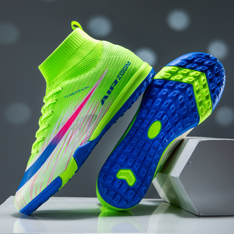 Zapatillas de Fútbol de Entrenamiento de TPU y Caucho Ligeras de Caña Alta image 13