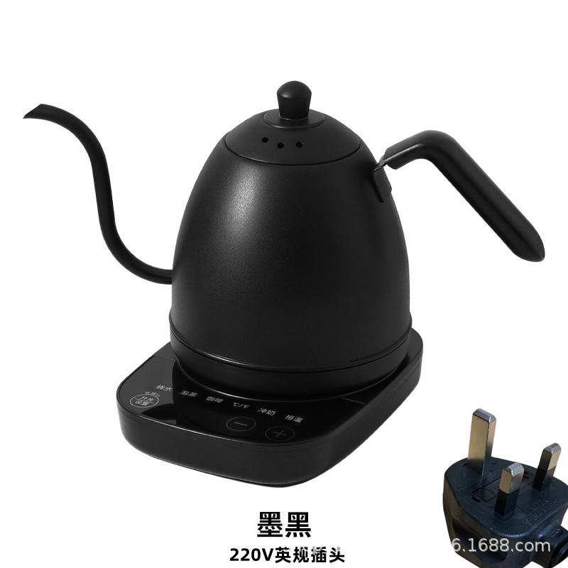 温度制御コーヒーポットステンレス鋼電気ケトル 304 ケトルインテリジェント恒温スワンネックロングノズル新スタイル|undefined
