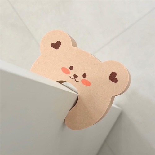 Korean ins anti-pinching children's door cartoon bear baby safety door stop anti-closing artifact bedroom anti-collision door