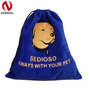 Factory direct storage drawstring flannel bag pattern gift bag jewelry drawstring storage bag wholesale