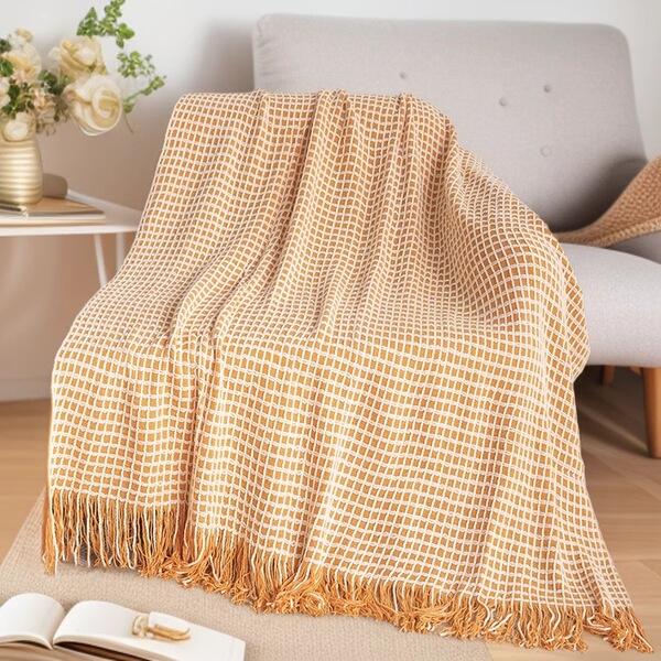 knitted modern and minimalistic duvet all-season