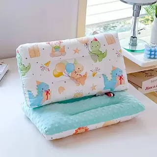 全棉儿童枕套可爱卡通印花小号宝宝幼儿园专用枕头套豆豆枕芯