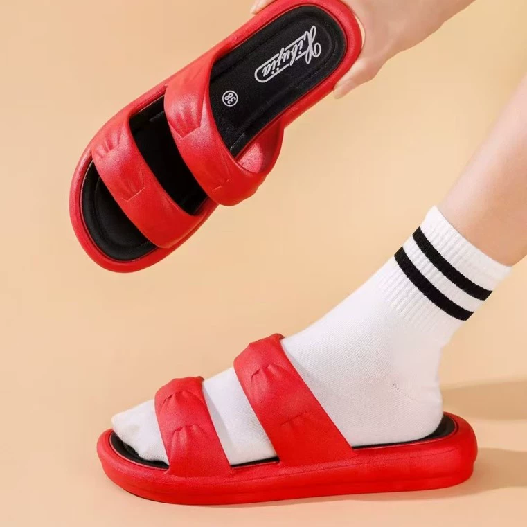 Простые двойные шлепанцы женская летняя пара ванная ванная комната для купания дома XBJ-5081