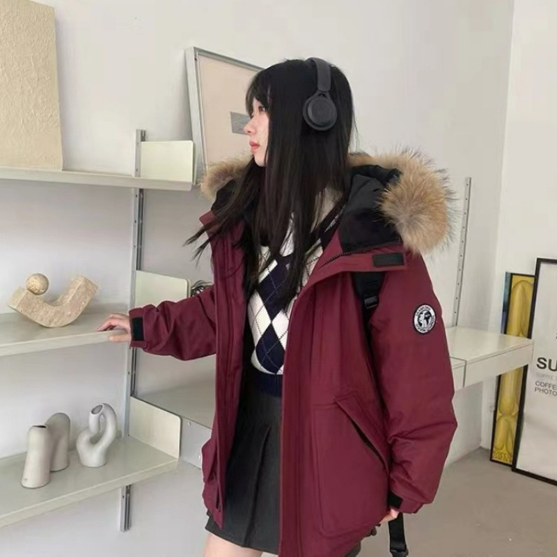 ワークウェアダウンジャケット 2025 冬の新作綿コート女性のハイエンド綿コート冬厚いコート綿ジャケットトレンディな|undefined