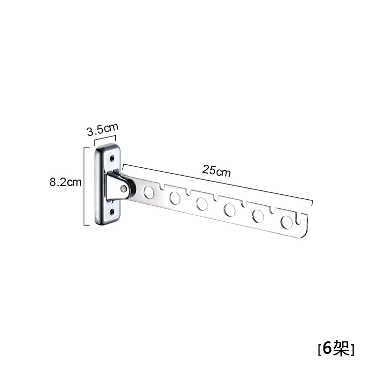 Gancho de ropa móvil de acero inoxidable transfronterizo Hotel percha de ropa superior e inferior ropa plegable gancho tienda de ropa Polo Amazon
