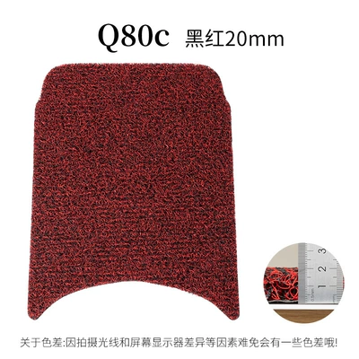 A30C/Q80c foot pad battery | Electric vehicle foot mat - q80c-black-red-20mm-foot-pad-with-velcro