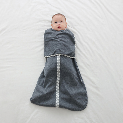 婴儿睡袋襁褓防惊跳四季通用新生儿纯棉包巾宝宝睡觉神器包腿透气