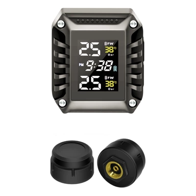 Motorcycle tire pressure monitor locomotive tire detector wireless high-precision tire pressure monitor private mold tire pressure (Tire pressure monitoring system) - external