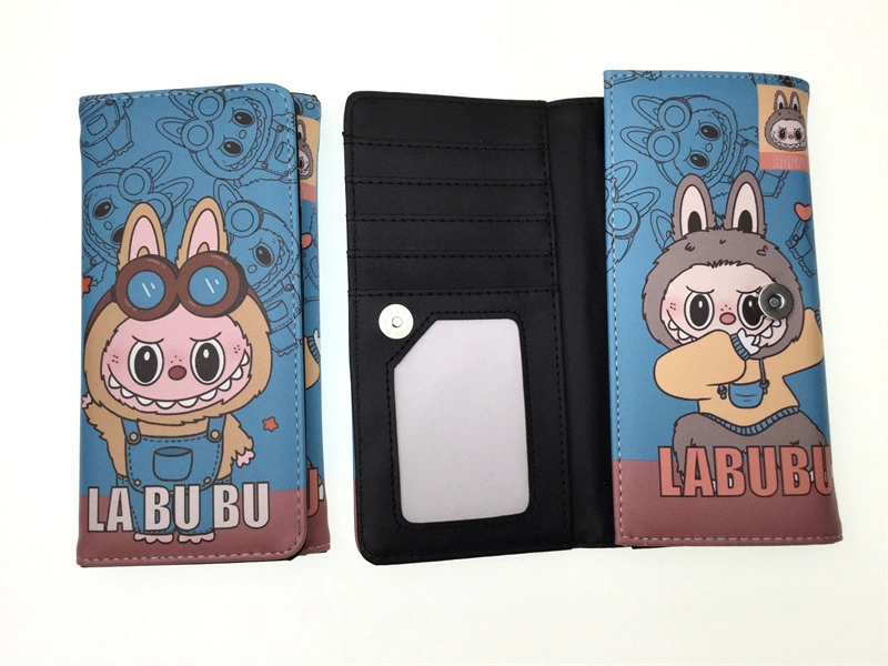 Длинный кожаный кошелек? polyurethane card holder with zipper, интернет-селебрити