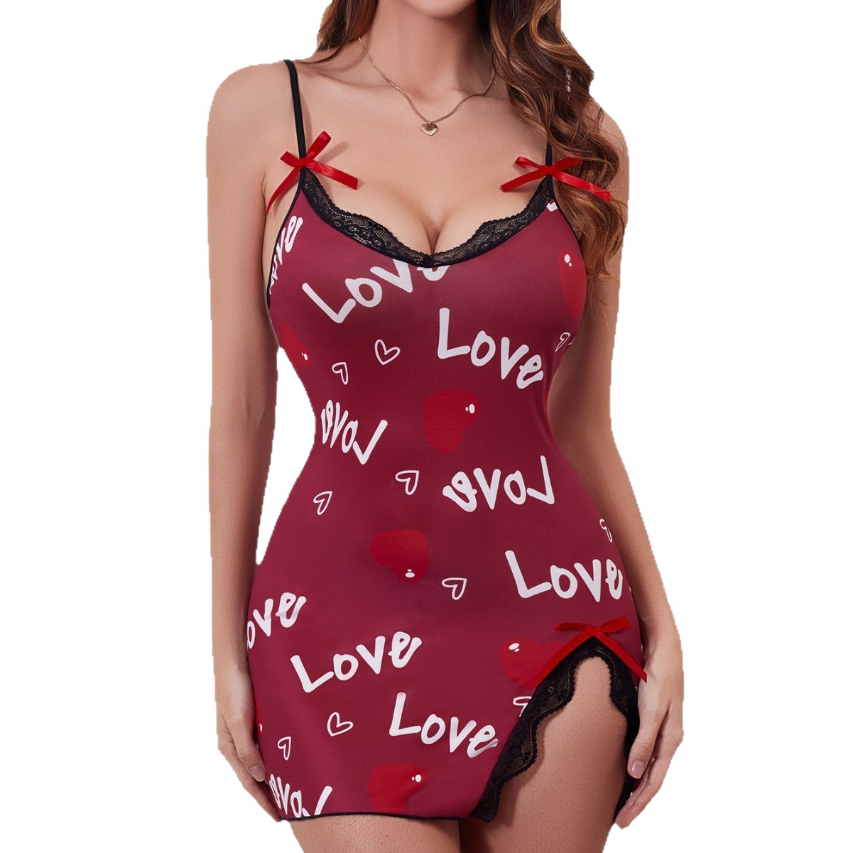 Nuevo Amazon ropa interior amorosa cinturón falda Europa y América comercio exterior sexy coqueteo cinturón amor impresión ropa para el hogar