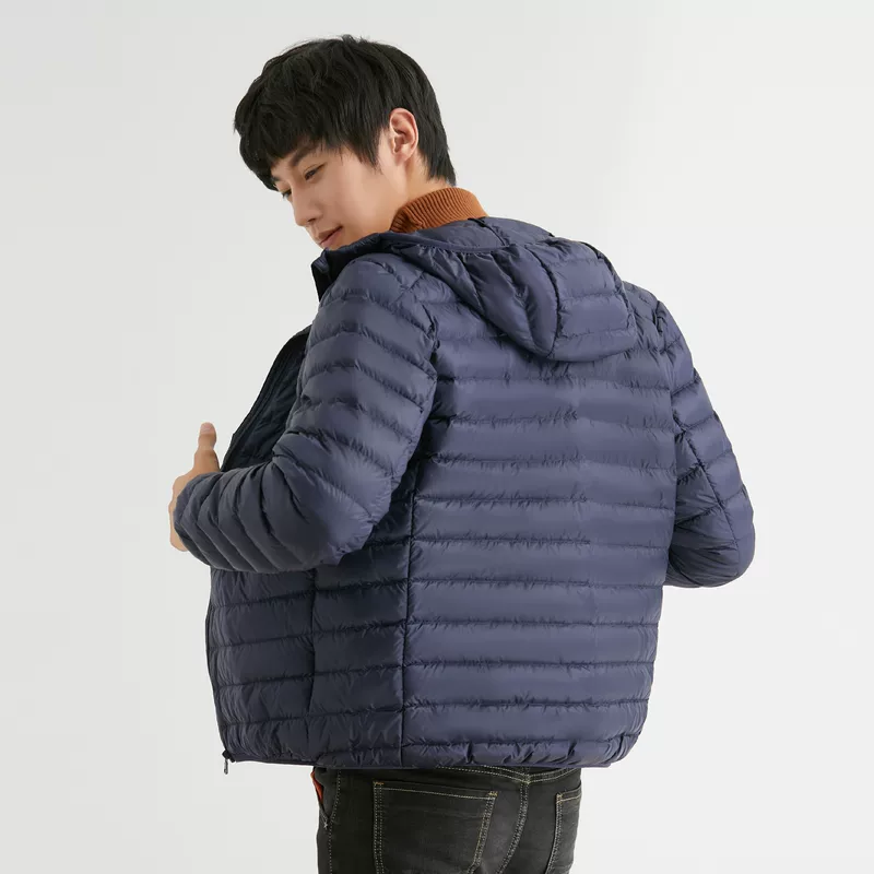 寒冬思羽 Velvet light and thin down jacket, hoody, plus size
