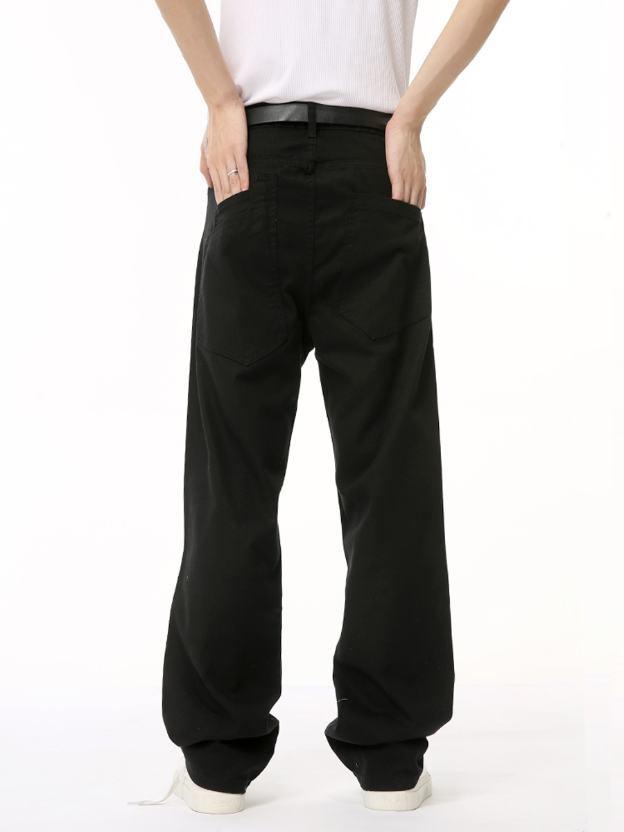 MTLCLOTHES Hombres| 2024 verano nuevos productos coreanos de alta calle zip empalme plegado diseño de pantalones de trabajo