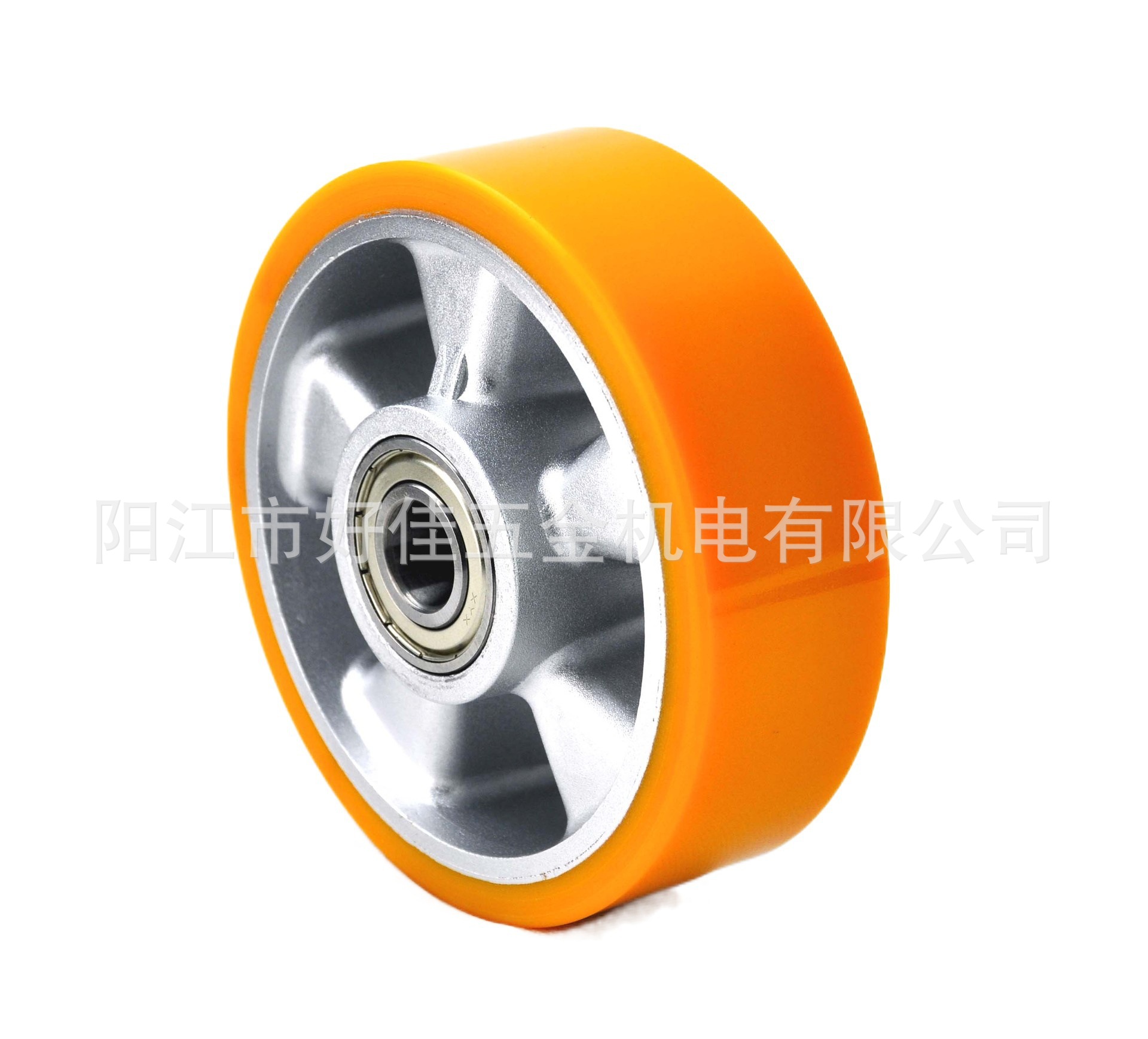 源头工厂直供150X50X60重型欧洲款铝芯聚氨酯（PU）脚轮