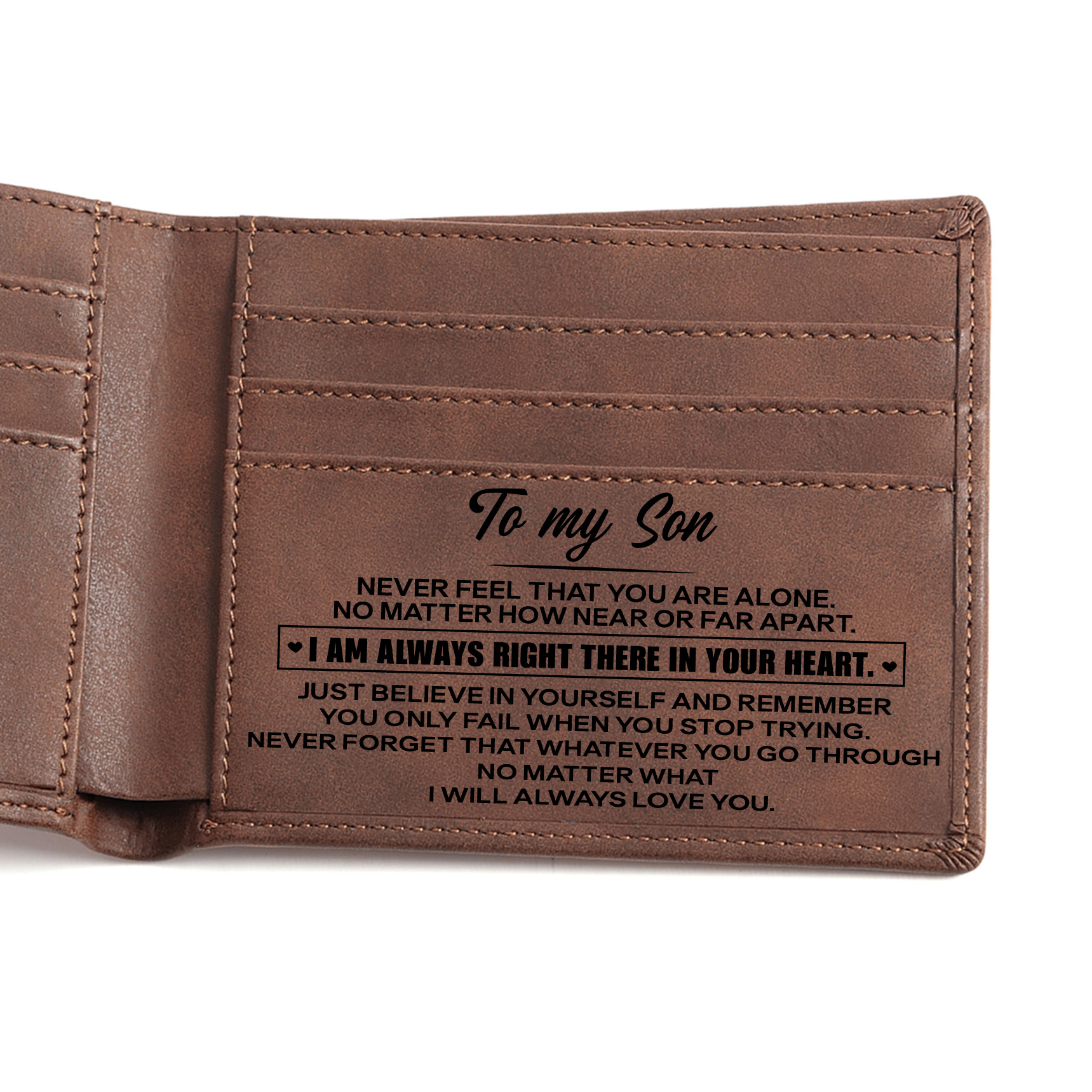 VP café para hombres, cartera de cuero PU, comercio exterior, grabado láser, cartera de grabación negra, regalos de Navidad.