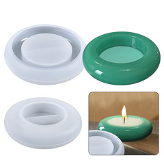 Yumenir DIY Crystal Droplet Resin Mold Oval Candle Holder Storage Shelf Decor Silicone Mold Wholesale