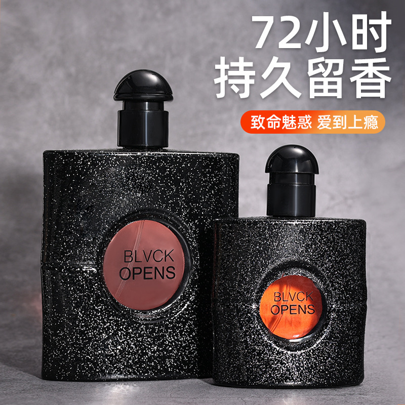 Black Opium Women's Perfume, Long-Lasting Light Fragrance, Popular on Douyin, Black Coffee Student Perfume, Wholesale from Manufacturer, High-End Allure