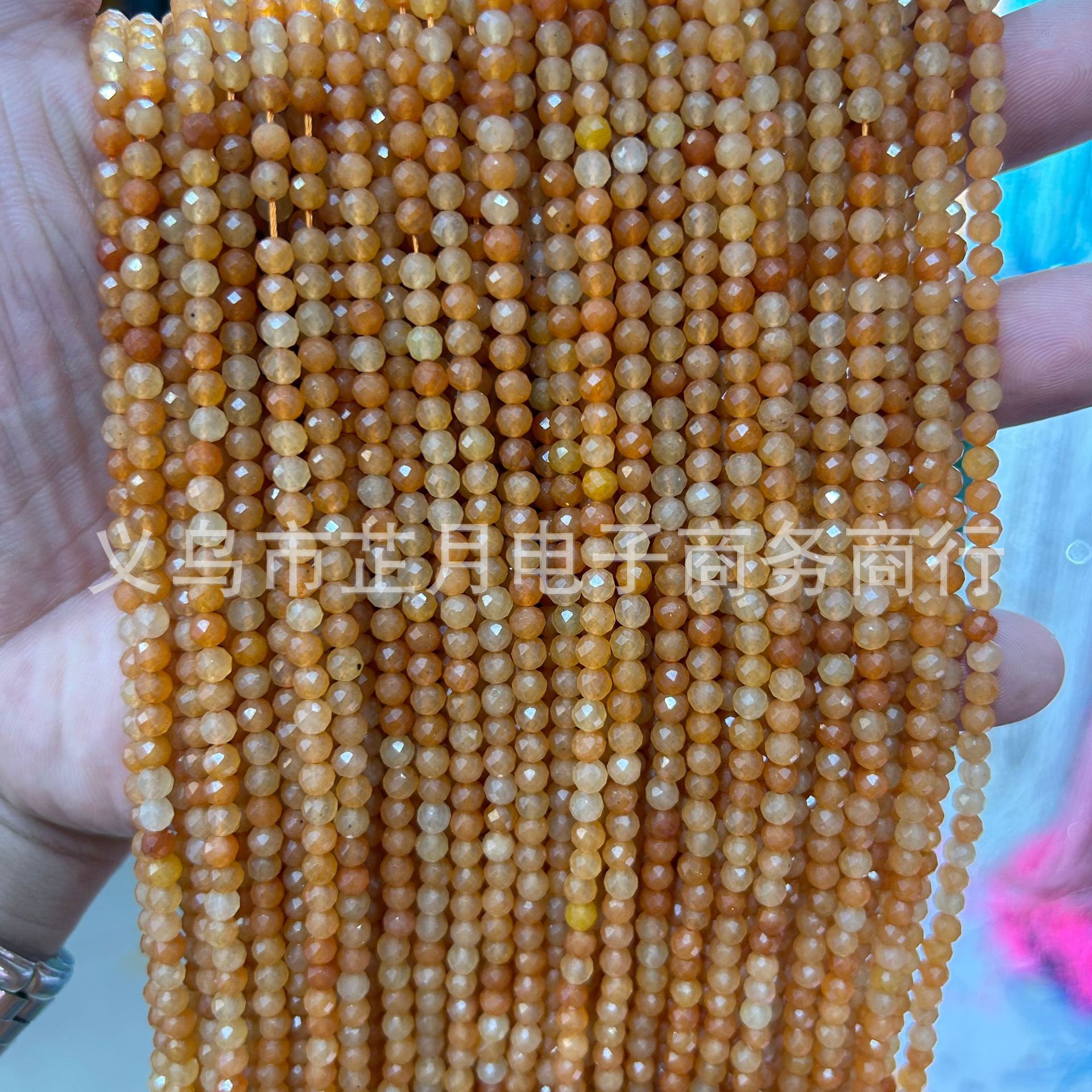 Pequeñas cuentas 2mm3mm4mm facetas todo tipo de ágata Cristal de piedra natural granos sueltos DIY joyería pulsera collar