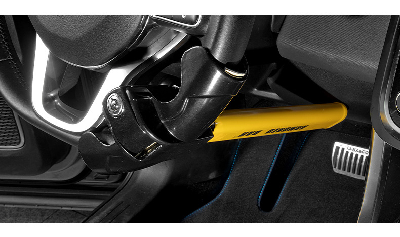 Foreign Trade Export Car T-Type Car Lock Steering Wheel Lock Car Steering Wheel Lock Car All-Metal Thickeneded Anti-Theft Lock