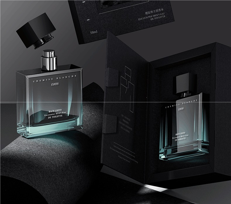 Ebony Men's Perfume, Long-lasting 72-hour Fresh Fragrance, Light Scent, Azure Cologne, Woody Tea Scent, Women's Luxury Brand Authentic Product