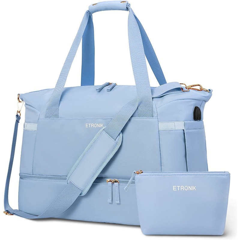 Hot Sale Gym Travel Bag USB Charging Port Waterproof Breathable Durable Dry Wet Separation Multifunctional_voghion.com