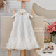 Girls' dress 2025 Summer Fashionable Fishtail Skirt Children's Thousand Gold Cheongsam Little Girl's Sequin Mesh Skirt Trendy