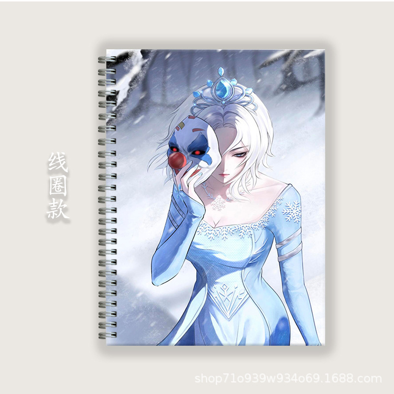 Peace Elite Soft Surface A5B5A4 Notepad Hard Shell Coil Notebook Homework Book Horizontal Line English Book Two-Dimensional