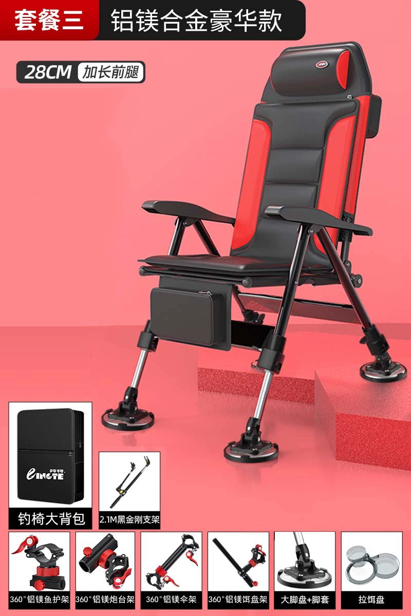 Foldable Handheld Chair, Increased Thickness, Aluminum-Magnesium Alloy Frame, Portable 44.7×30.7×9.7 cm