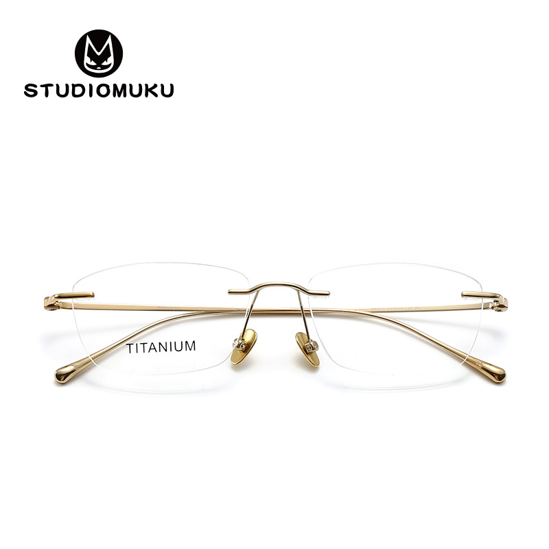 Las gafas de madera STUDIOMUKU no son parciales, se dice que las gafas sin montura se utilizan para aumentar el temperamento Sven y el marco discreto