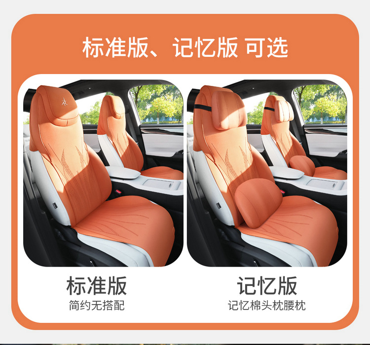 Suitable for Geely Galaxy M7 Special Car Seat Cushions, All-Season Universal Seat Covers, Semi-Covered Suede Ventilated Seat Covers