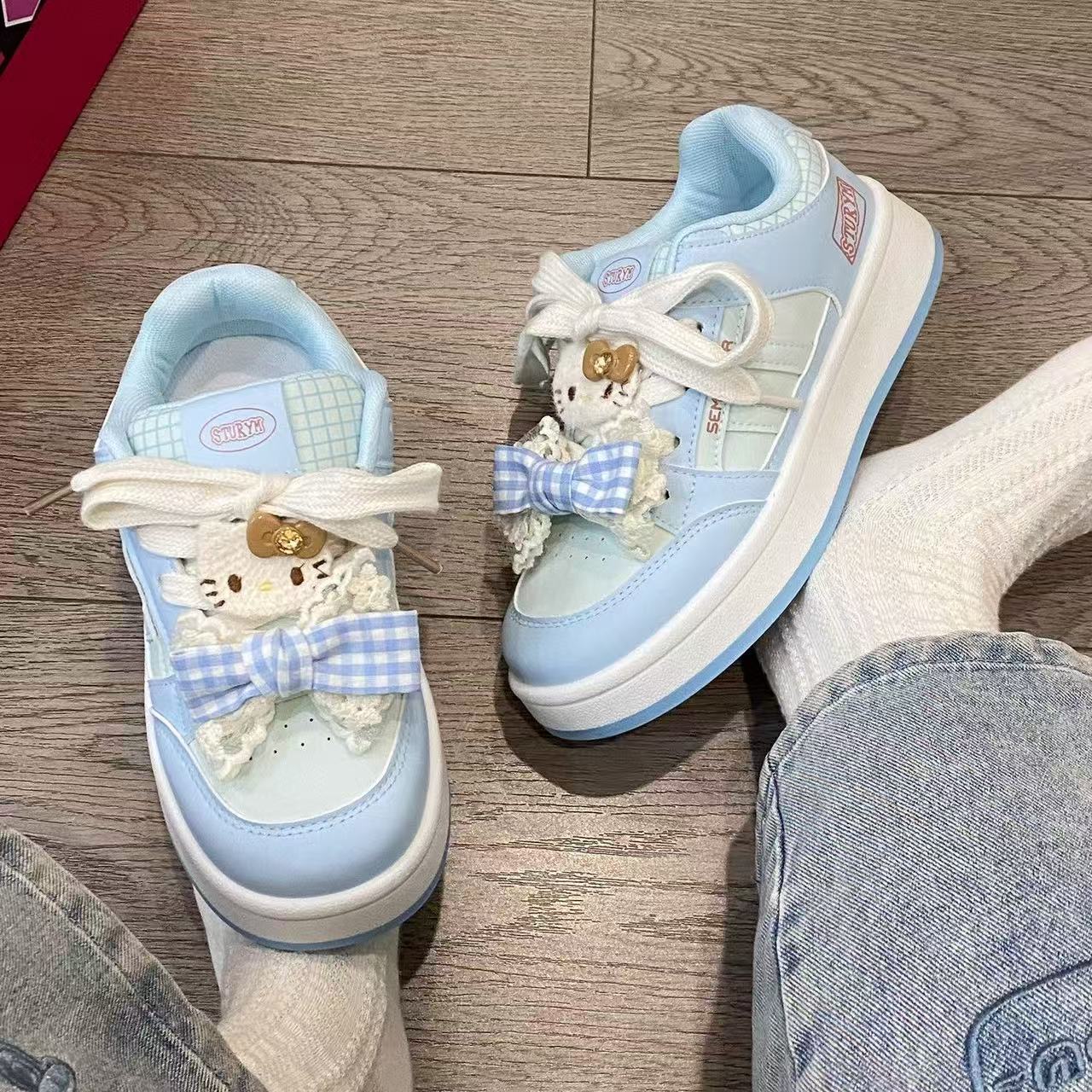 Verano nuevo chic nicho diseño zapatos de pan zapatos de skate rosa deportes 2025 estudiantes zapatos blancos transpirables