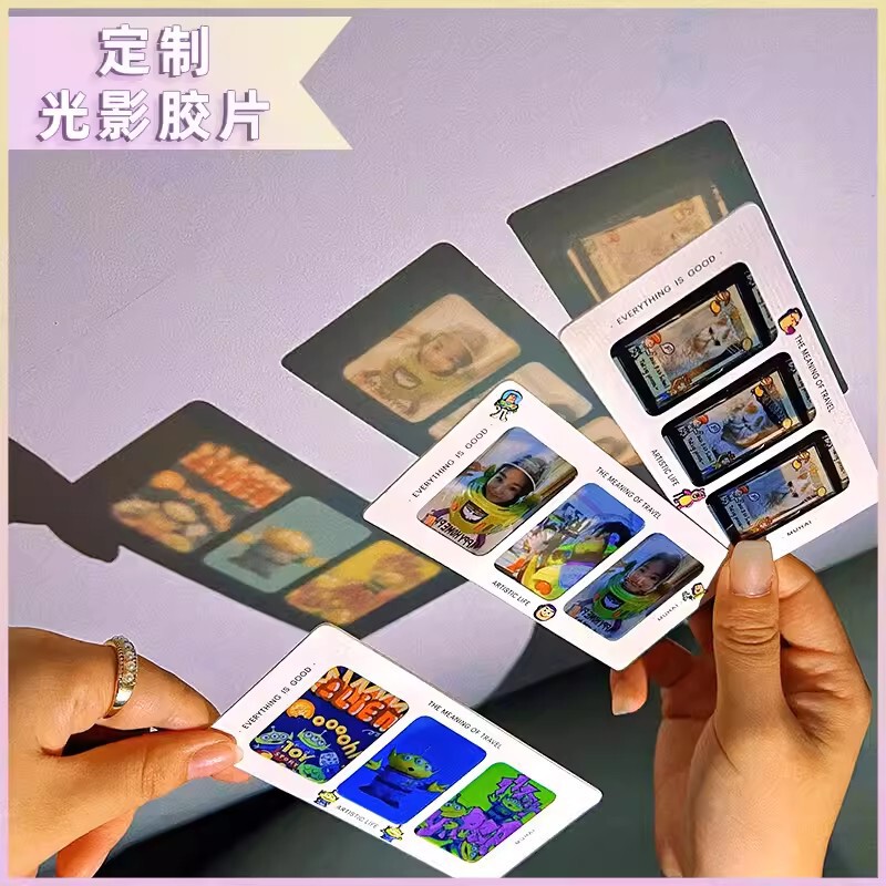 Light and Shadow Bookmark Film Reversal Film Projection Bookmark Photo Couple Creative Graduation Gift Photo Anniversary Customization