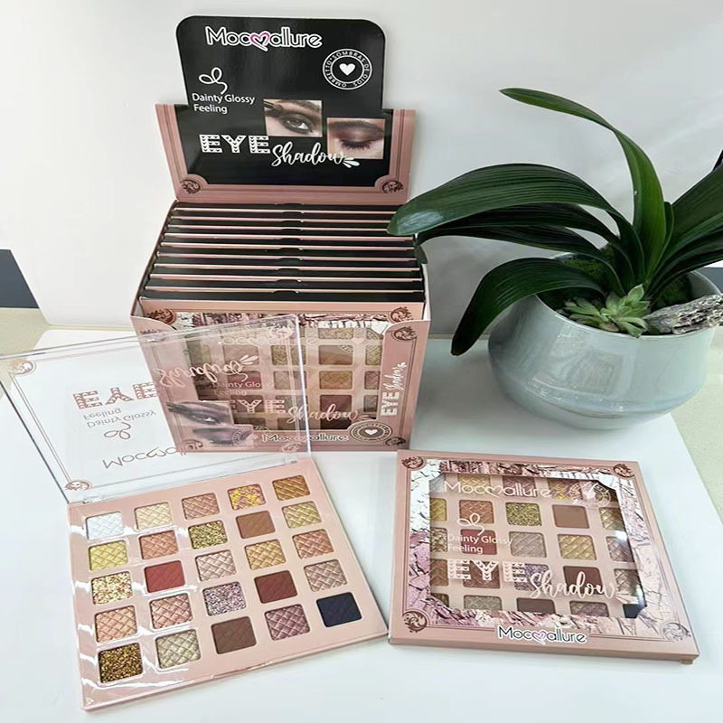 Nuevo Comercio exterior transfronterizo mate nacarado brillo polvo resaltar sombra de ojos placa multi-color maquillaje sombra de ojos placa sombra de ojos