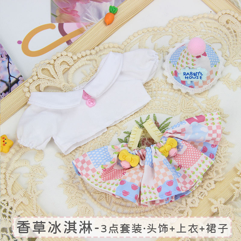 Una pieza de 10cm20 cm ropa de muñeca de algodón ropa al por mayor ropa de muñeca barata venta directa de fábrica