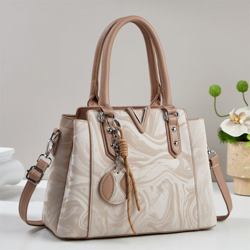 休闲V字手提包简约时尚女包百搭休闲单肩包日常斜挎包handbag