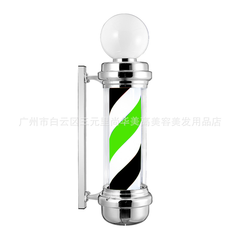 Fabricante de belleza caja de lámparas lámparas de bulbos cromadas barbería de barbería pared de lámpara giratoria