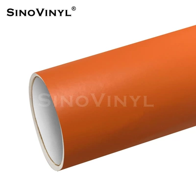 Matte Sticker Frosted Black Full Car | Automotive Film - 152-28m-matte-orange